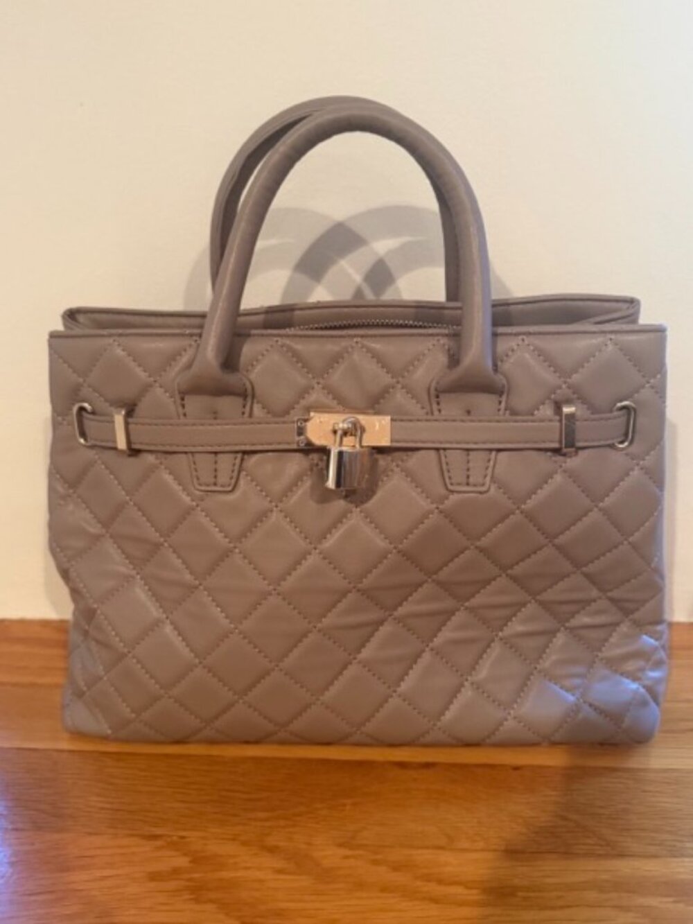 Badgley Mischka Taupe Handbag